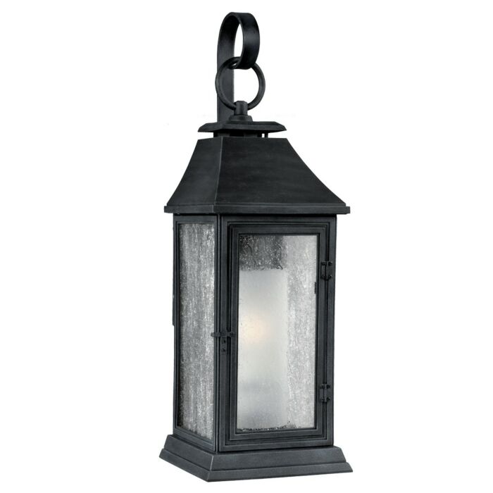 Shepherd Outdoor Wall Light in Dark Weathered Zinc by Sean Lavin