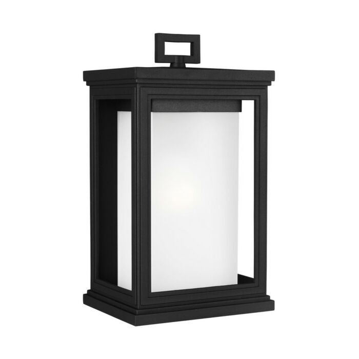 Feiss Roscoe 13.5 Inch Outdoor Wall Lantern in Textured Black