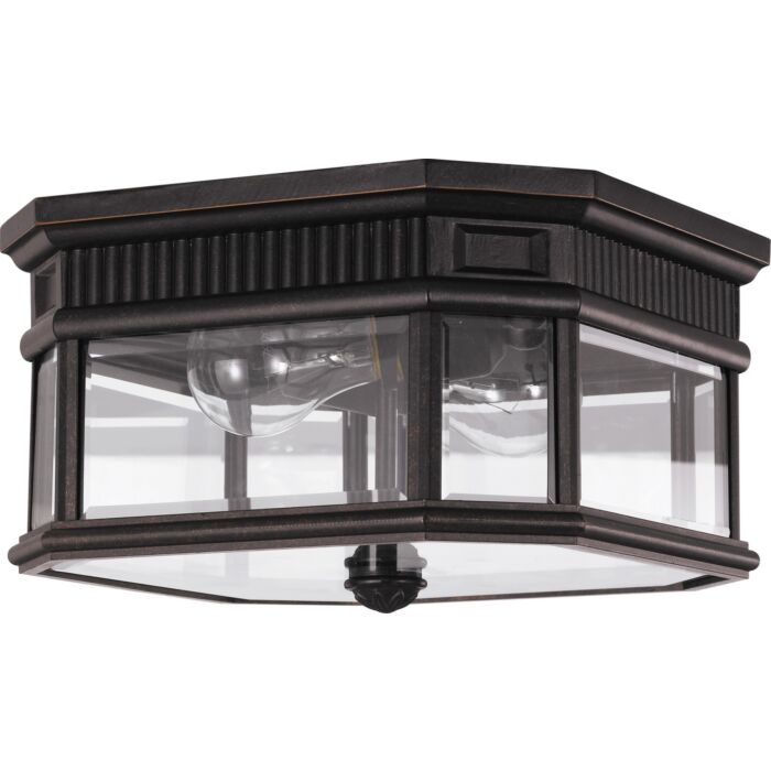 Feiss Cotswold Lane Collection 7 Inch Outdoor Lantern in Bronze Finish