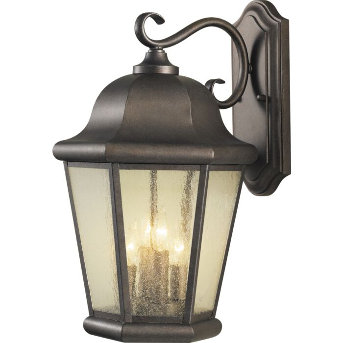 Sea Gull Lighting Martinsville 12 Inch Outdoor Wall Lantern in Corinthian Bronze