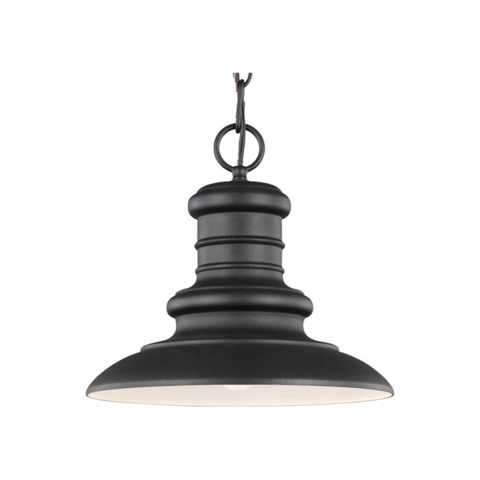 Feiss Redding Station Contemporary Outdoor Hanging Light in Textured Black