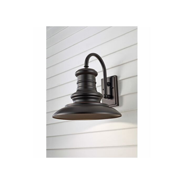 Feiss Redding Station LED Outdoor Wall Light in Restoration Bronze