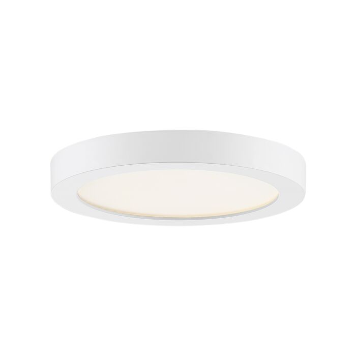 Quoizel Outskirts 8 Inch Round Ceiling Light in White Lustre