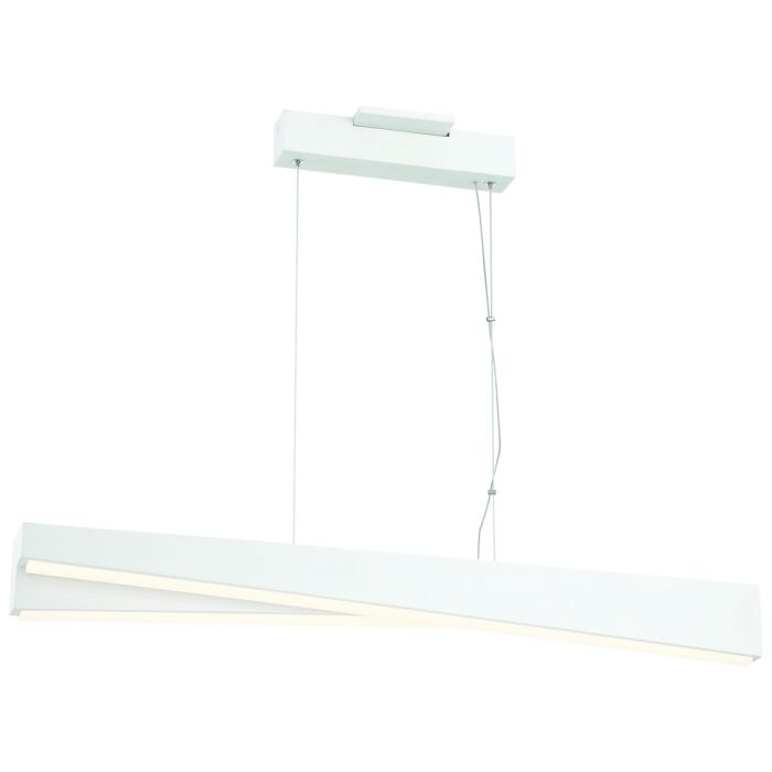 George Kovacs So Inclined 36 Inch Linear Pendant Light in Sand White