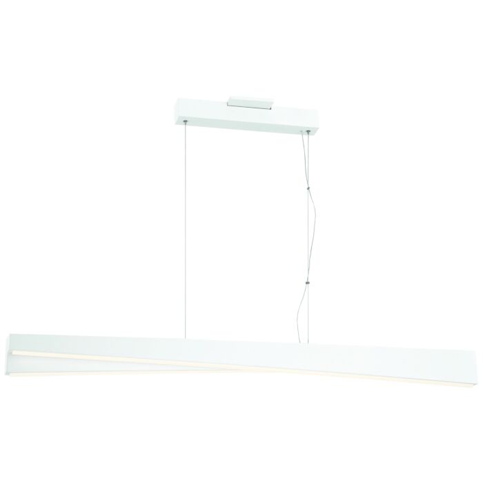 George Kovacs So Inclined 49 Inch Linear Pendant Light in Sand White