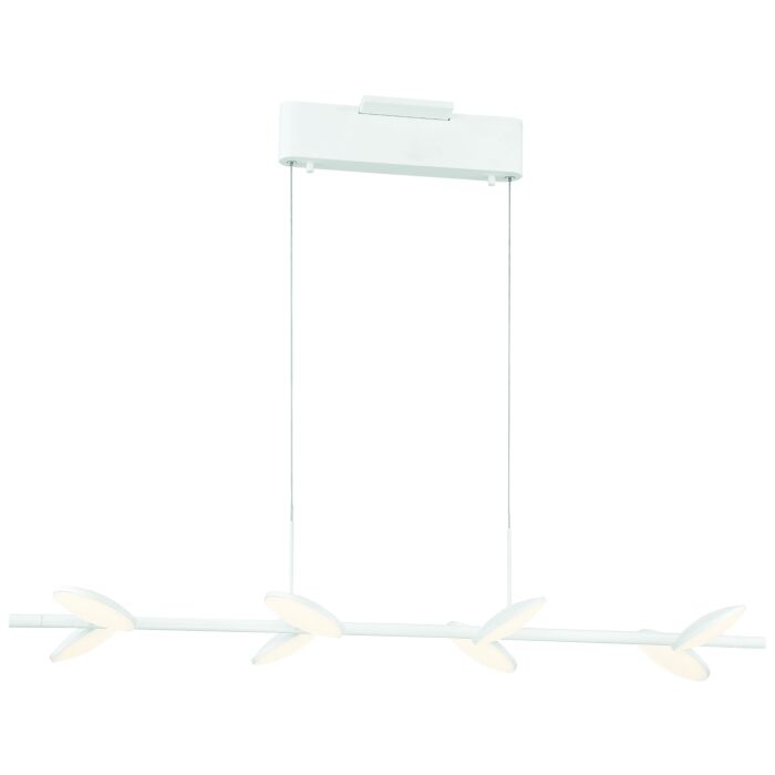 George Kovacs Eyespy 8 Light 39 Inch Linear Pendant Light in Matte White