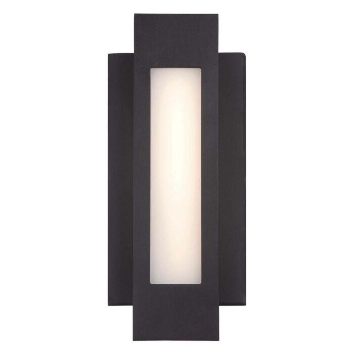 George Kovacs Insert 12 Inch Outdoor Wall Light in Pebble Bronze