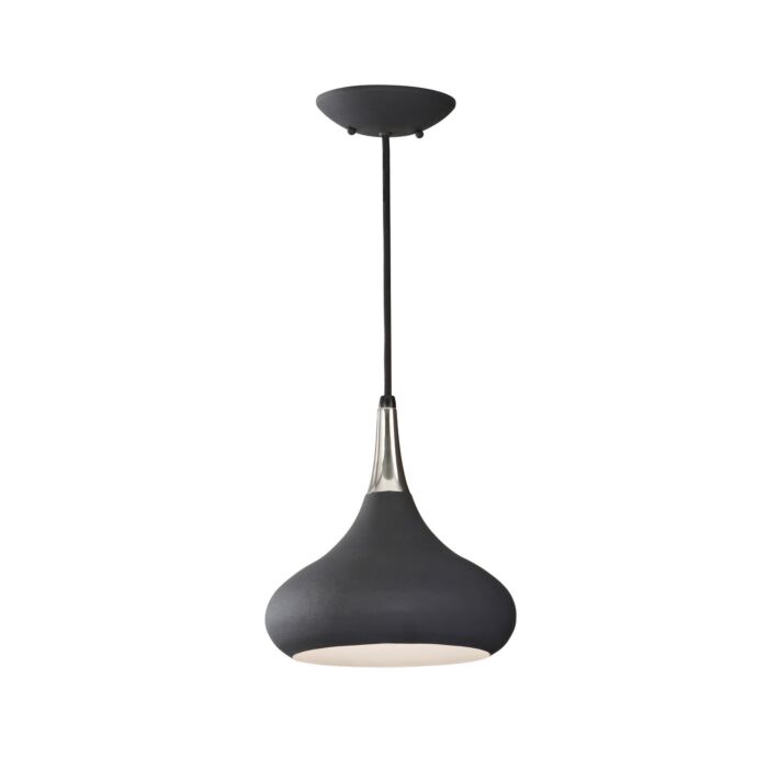Feiss Belle 10 Inch Mini Pendant in Black Finish