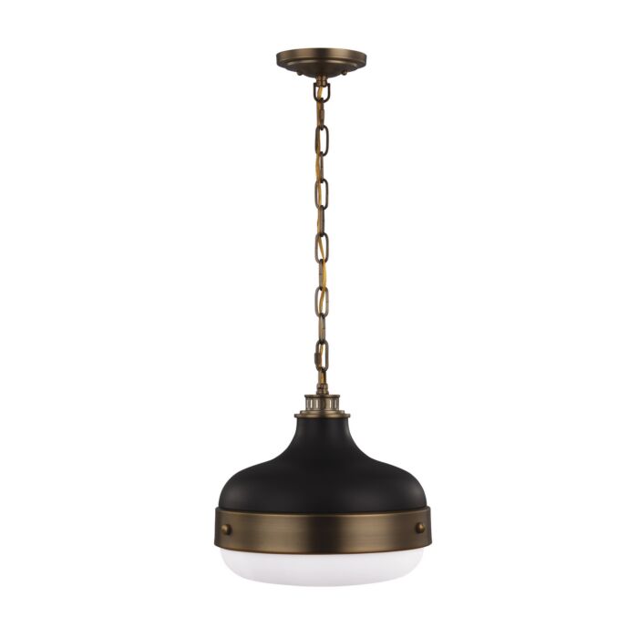 Feiss Cadence Pendant Light in Dark Antique Brass