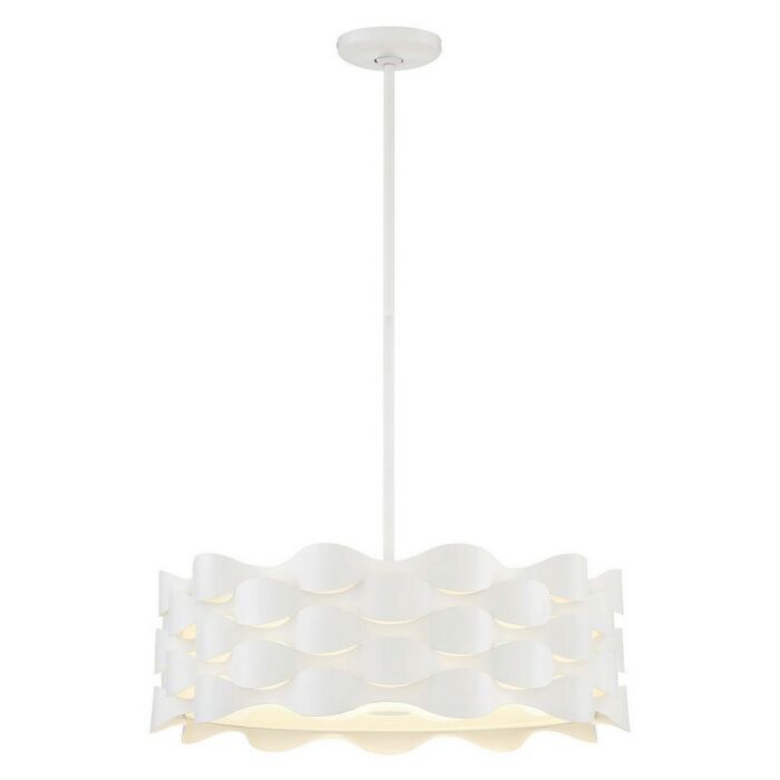 George Kovacs Coastal Current 21 Inch Pendant Light in Sand White