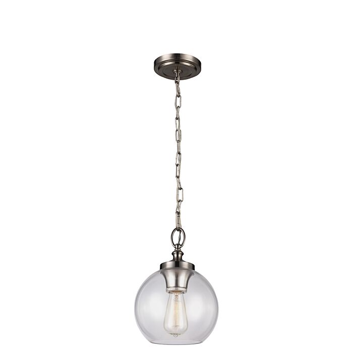 Feiss Tabby Brushed Steel Pendant