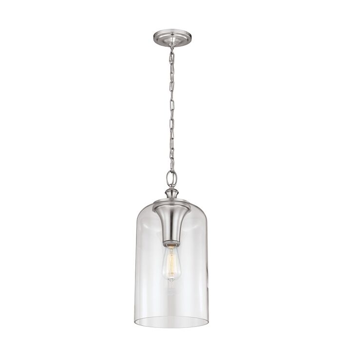 Feiss Hounslow Brushed Steel Pendant