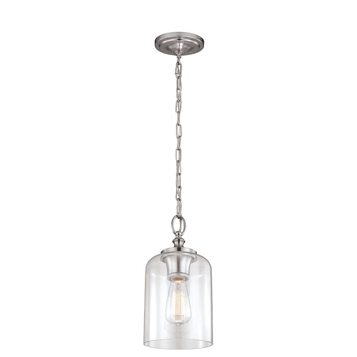 Feiss Hounslow Brushed Steel Pendant