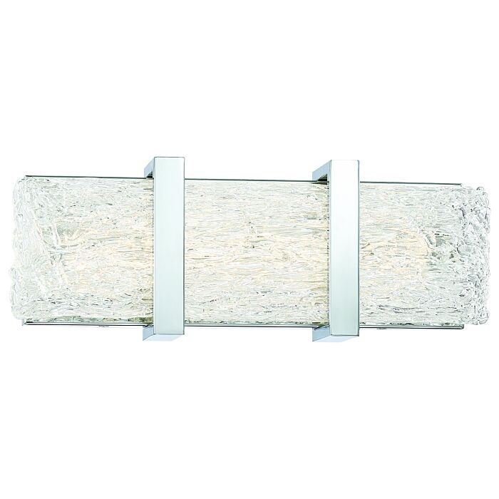 George Kovacs Forest Ice II Bathroom Vanity Light in Chrome