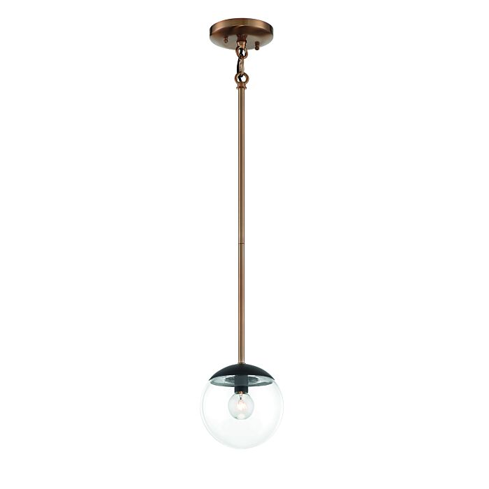 George Kovacs Outer Limits Pendant Light in Painted Bronze with Natural Brush