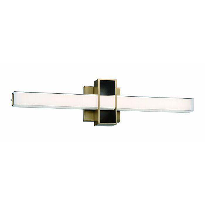George Kovacs Major Bathroom Vanity Light in Aged Brass