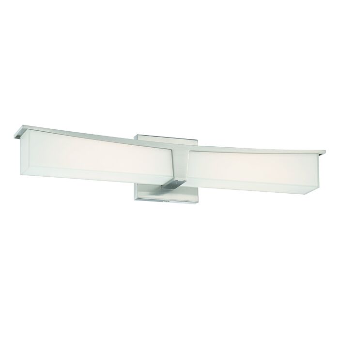 George Kovacs Plane Bathroom Vanity Light in Brushed Nickel