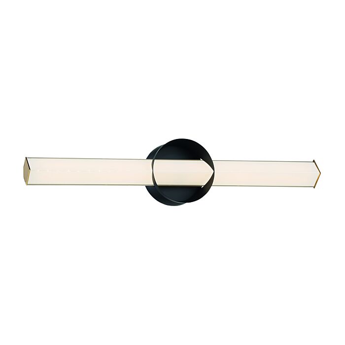 George Kovacs Inner Circle Wall Sconce in Coal and Honey Gold