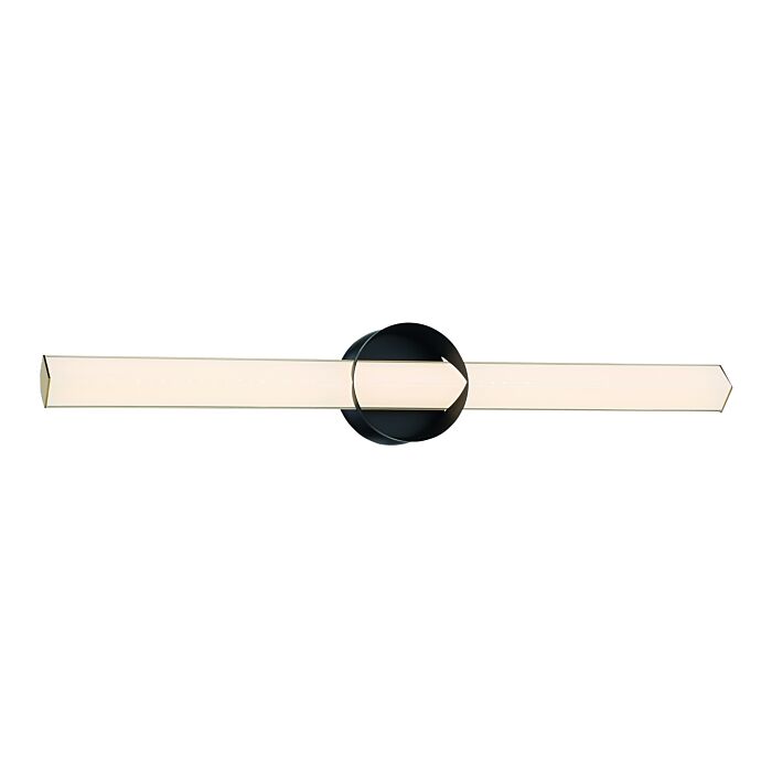 George Kovacs Inner Circle Wall Sconce in Coal and Honey Gold