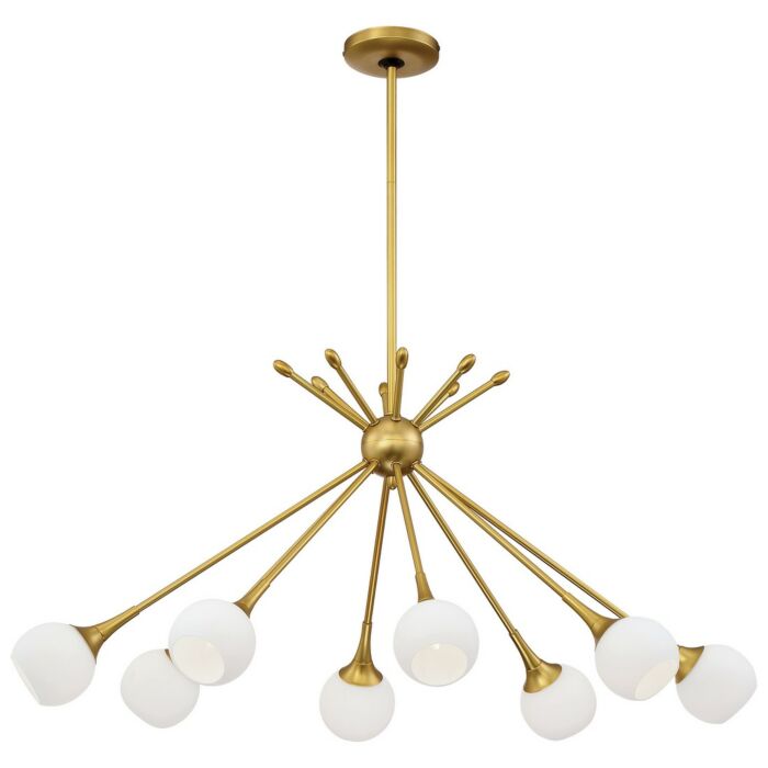 George Kovacs Pontil 8 Light 22 Inch Island Light in Honey Gold