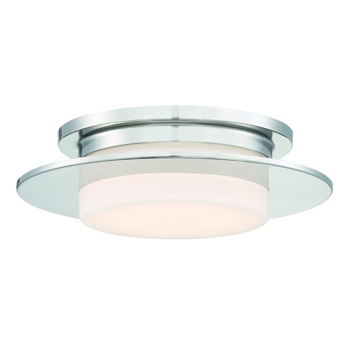 George Kovacs Press 14 Inch Ceiling Light in Polished Nickel