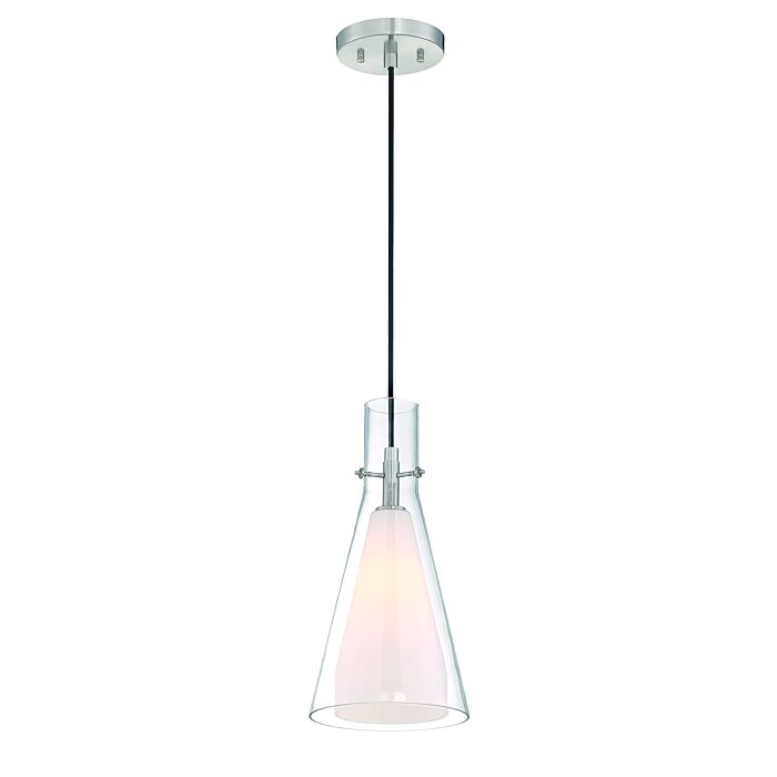 George Kovacs Taper 7 Inch Pendant Light in Brushed Nickel