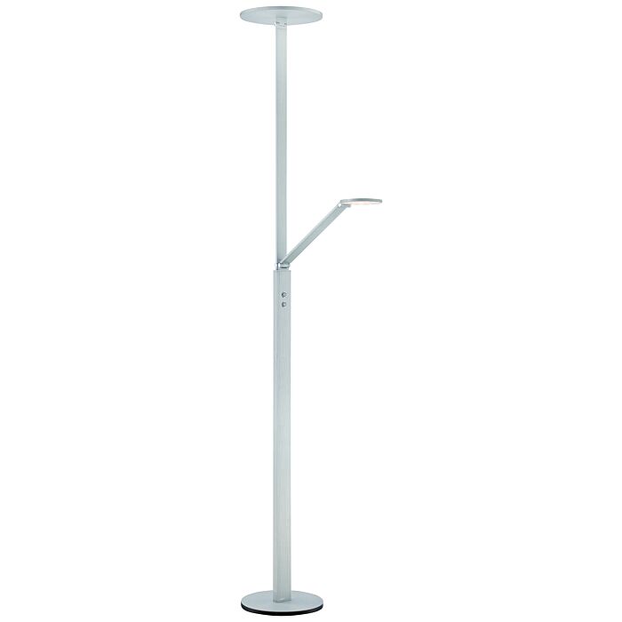 George Kovacs 2 Light 71 Inch LED Floor Lamp in Chiseled Nickel