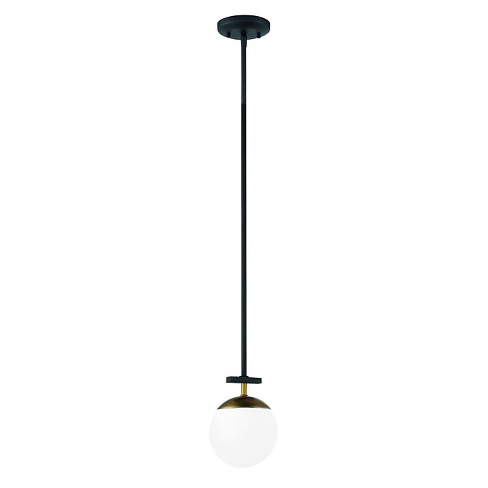 George Kovacs Alluria Pendant Light in Weathered Black with Autumn Gold