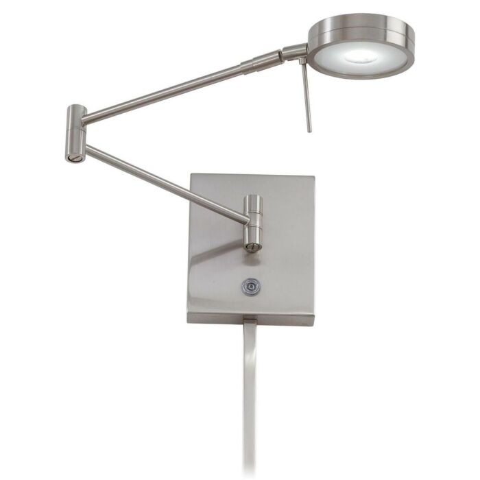 George Kovacs George's Reading Room 6 Inch Wall Lamp in Brushed Nickel