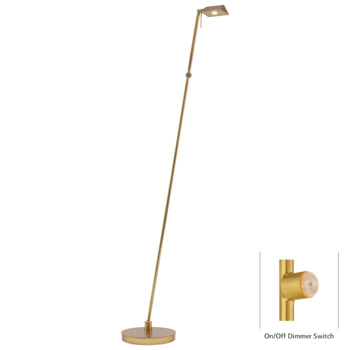 George Kovacs George'S Reading Room 50 Inch Floor Lamp in Honey Gold