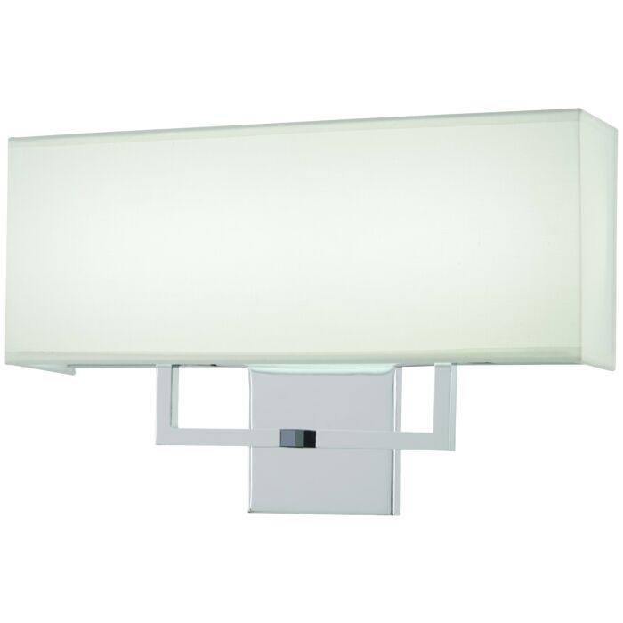 George Kovacs Rectangular LED Wall Sconce in Chrome