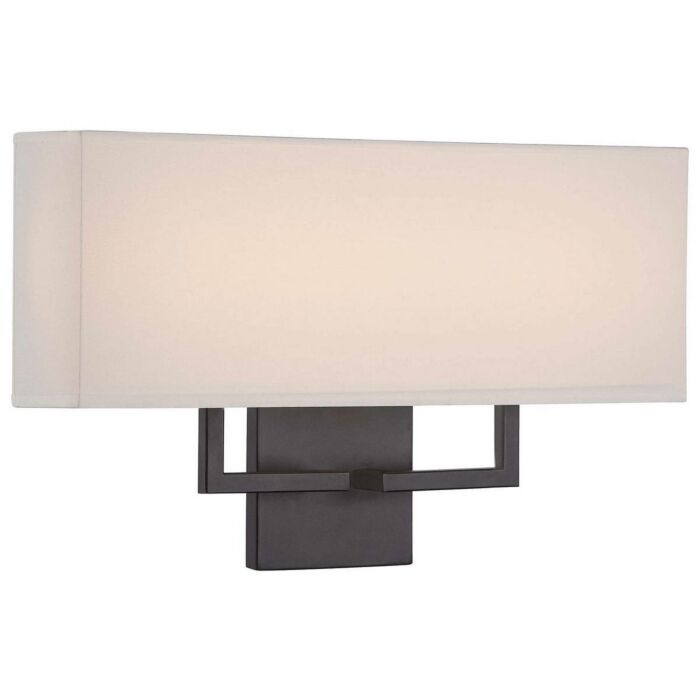 George Kovacs Rectangular LED Wall Sconce in Bronze