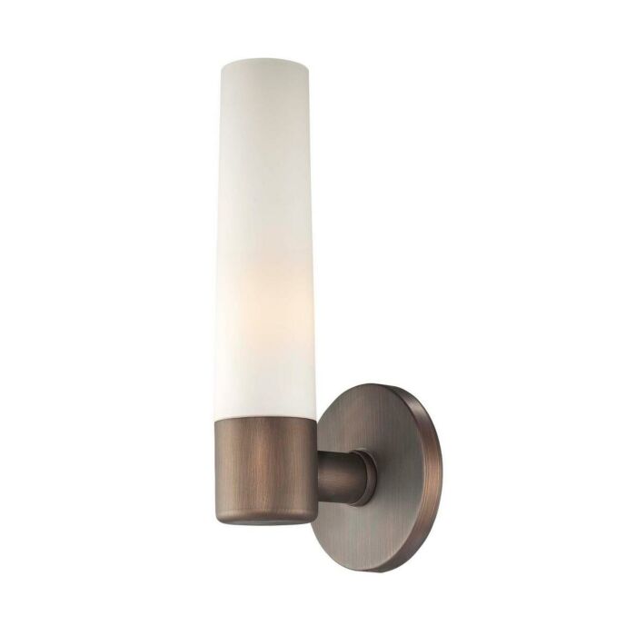 George Kovacs Saber 13 Inch Wall Sconce in Painted Copper Bronze Patina