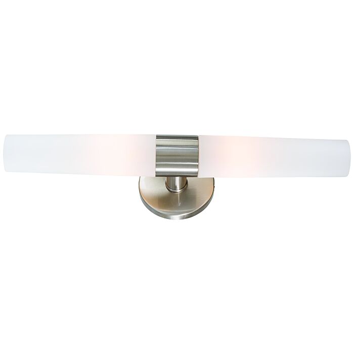 George Kovacs Saber 2 Light Bathroom Vanity Light in Brushed Nickel