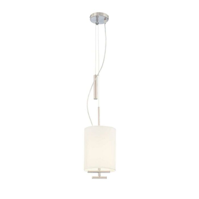 George Kovacs Counter Weights 8 Inch Pendant Light in Satin Steel