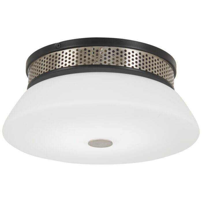 George Kovacs Tauten Ceiling Light in Coal with Brushed Nickel