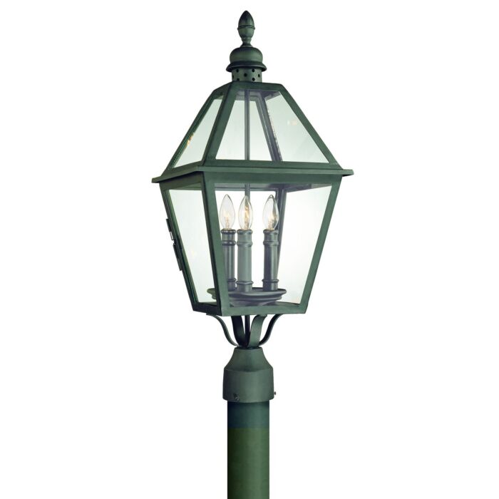 Troy Townsend 3 Light 27 Inch Post Lantern in Natural Bronze