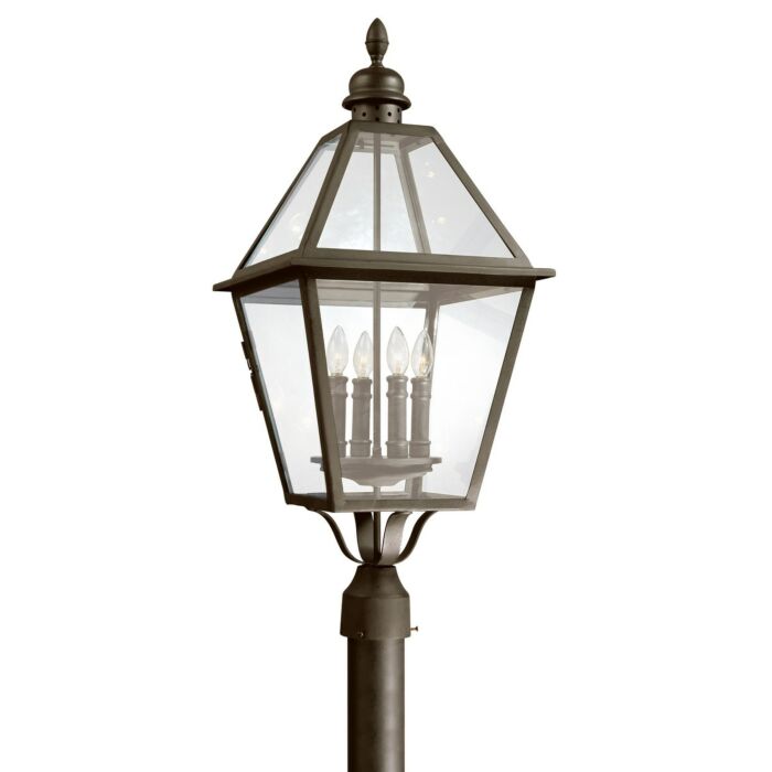 Troy Townsend 4 Light 32 Inch Outdoor Post Light in Natural Bronze