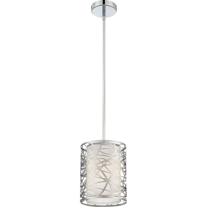 Quoizel Platinum Abode 8 Inch Mini Pendant in Polished Chrome