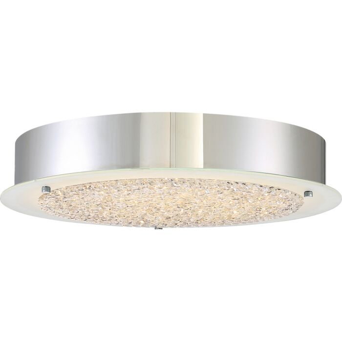 Quoizel Platinum Collection Blaze LED Flush Mount in Polished Chrome
