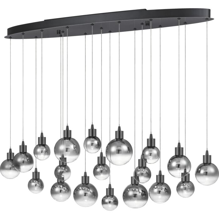 Quoizel Shadow 43 Inch Kitchen Island Light in Black Chrome