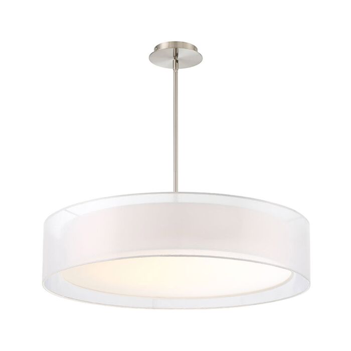 Modern Forms Metropolis 30 Inch Pendant Light in Brushed Nickel