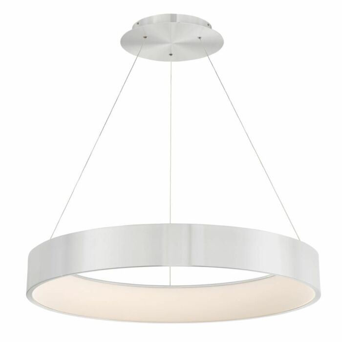 WAC Lighting Corso 1 Light LED Pendant in Brushed Aluminum