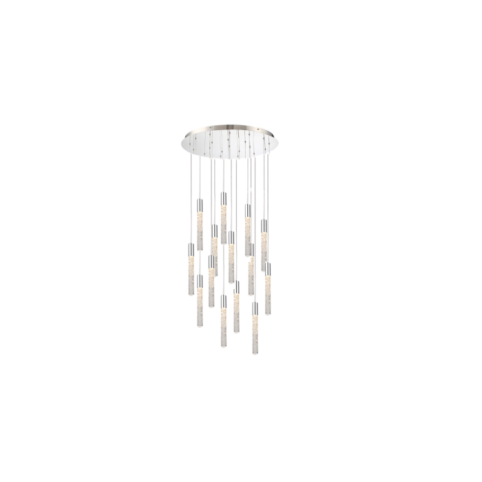 Modern Forms Magic 21 Light Chandelier in Polished Nickel