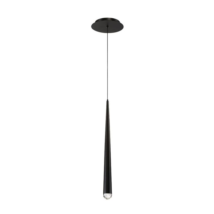 Modern Forms Cascade 7 Inch Pendant Light in Black