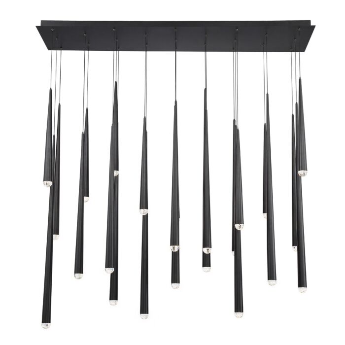 Modern Forms Cascade 23 Light 54 Inch in Black