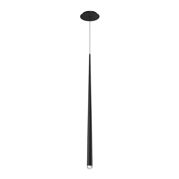 Modern Forms Cascade 7 Inch Pendant Light in Black