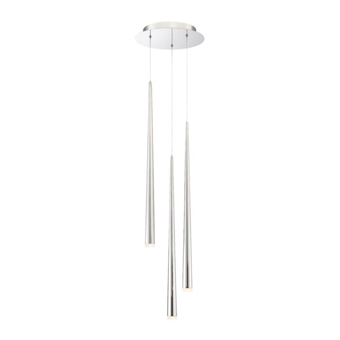 Modern Forms Cascade 3 Light 12 Inch in Polished Nickel