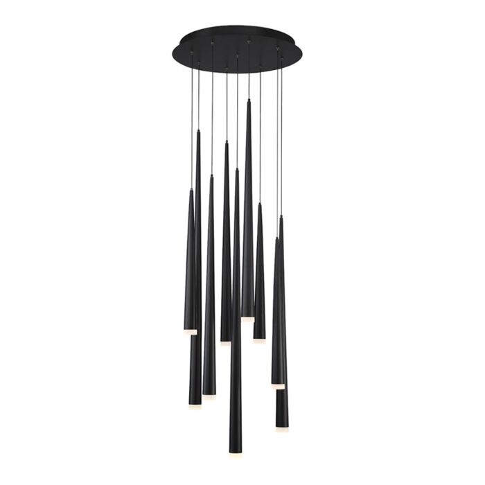 Modern Forms Cascade 9 Light 17 Inch in Black