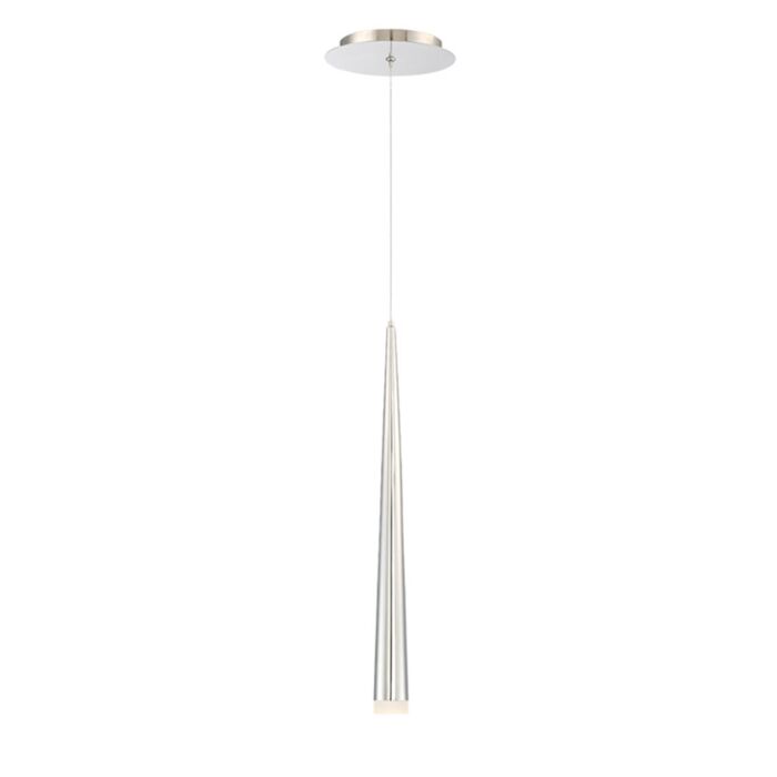 Modern Forms Cascade 7 Inch Pendant Light in Polished Nickel